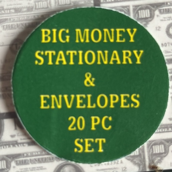 BIG MONEY STATIONARY & ENVELOPES 20 PC SET - Picture 4 of 4